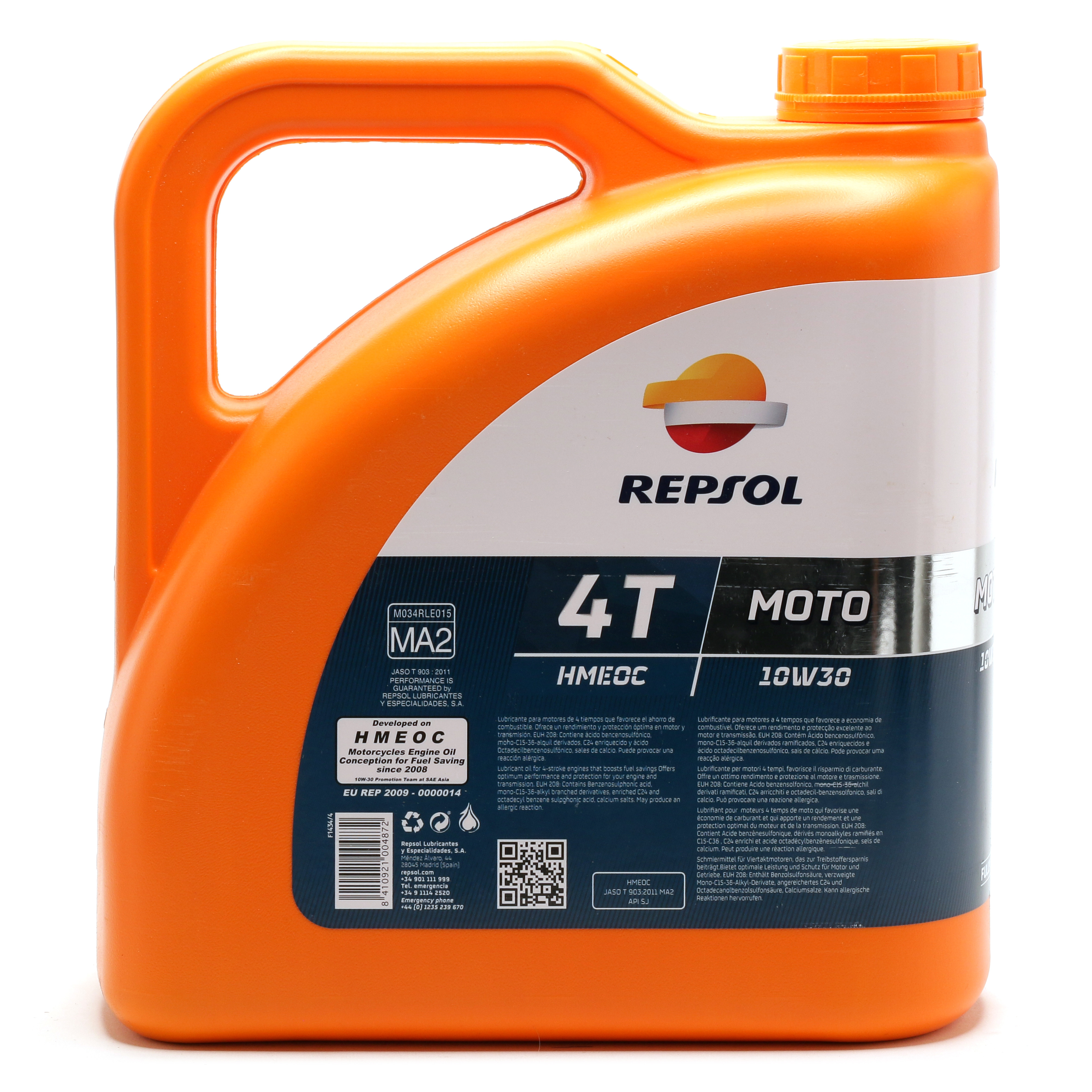 Repsol Motorrad Motoröl SMARTER HMEOC 4T 10W-30 4 Liter